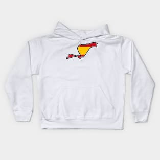 Valencia Street Circuit [flag] Kids Hoodie